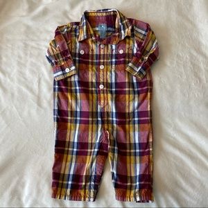 Baby Gap Plaid Long-sleeve Romper